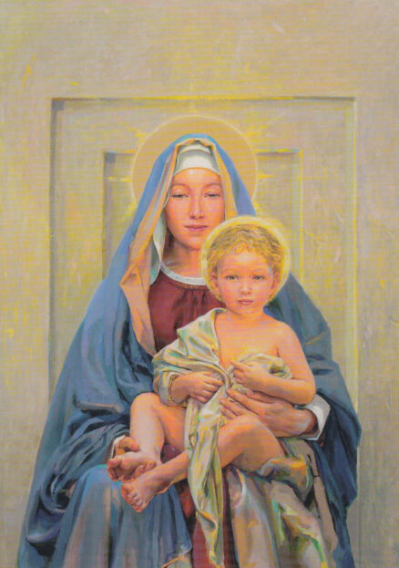 Postkaart-Jeesuslaps-Maarja-süles-Aapo Pukk