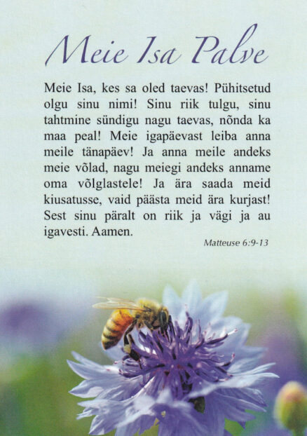 Postkaart-Meie-Isa-palve-mesilasega