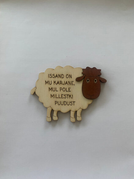 Magnet-puidust-Issand-on-mu-Karjane